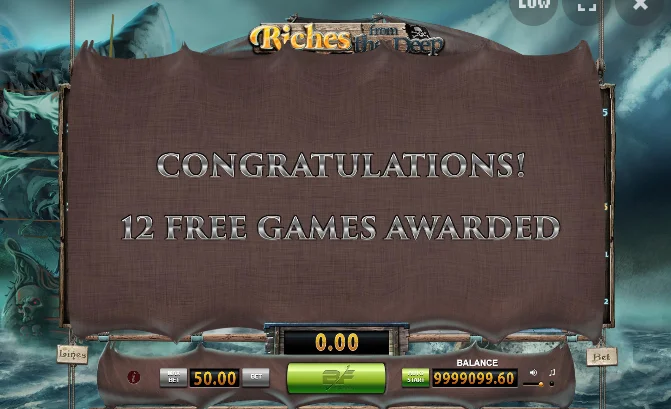 Free Spins Bonus Riches from the Deep